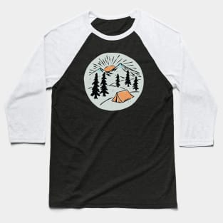 Camping Baseball T-Shirt